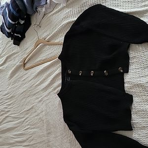 Black cardigan